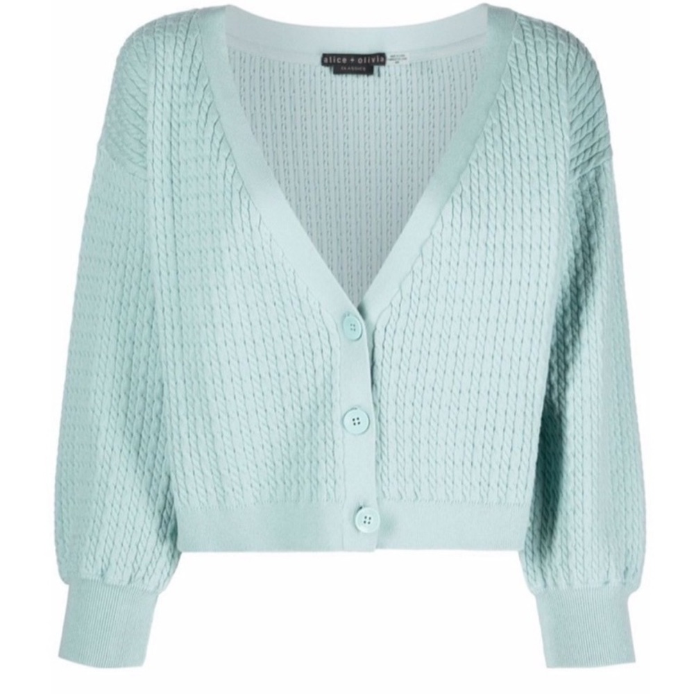Alice and Olivia Zelina deep V cardigan - Picture 2 of 11